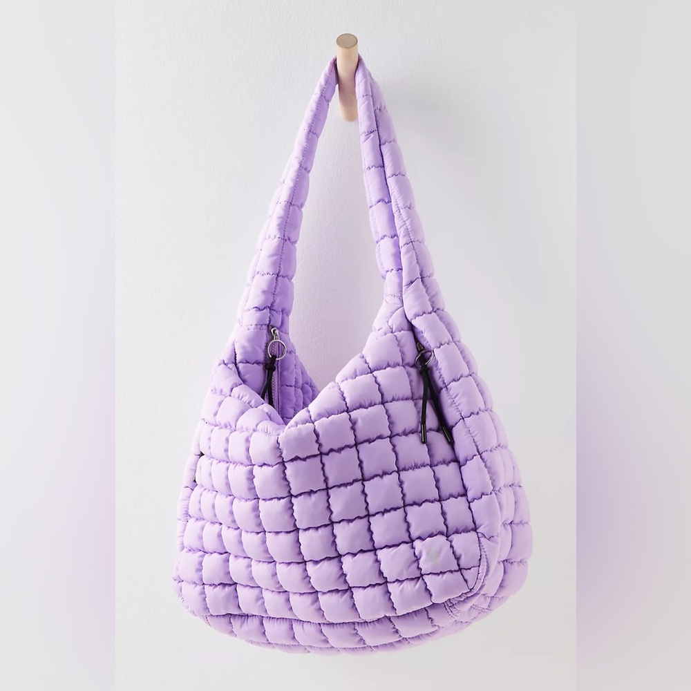 Free people quilted bag lilac